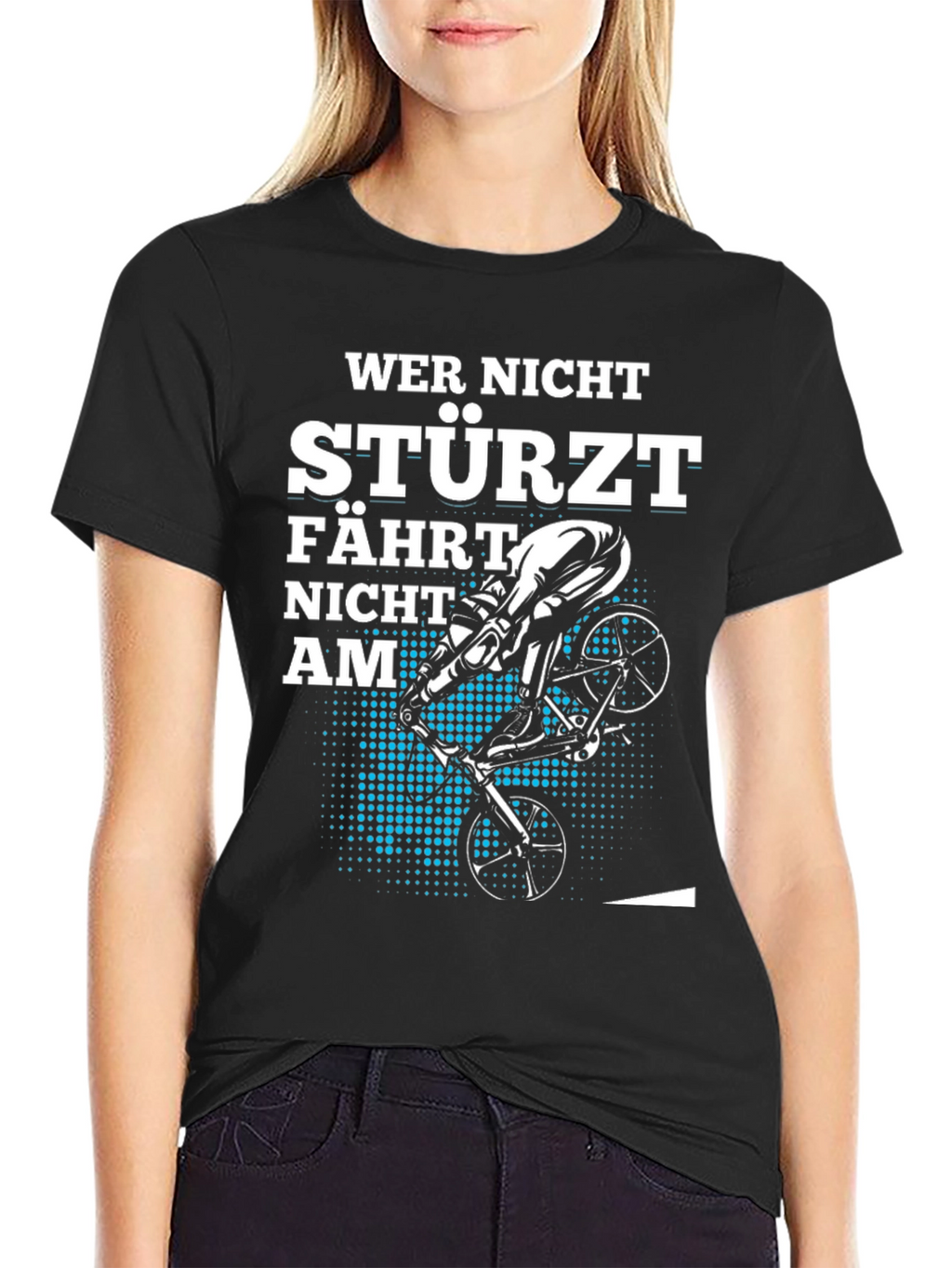 Wer Nicht Stürzt Fahrt Nicht AM T-Shirt