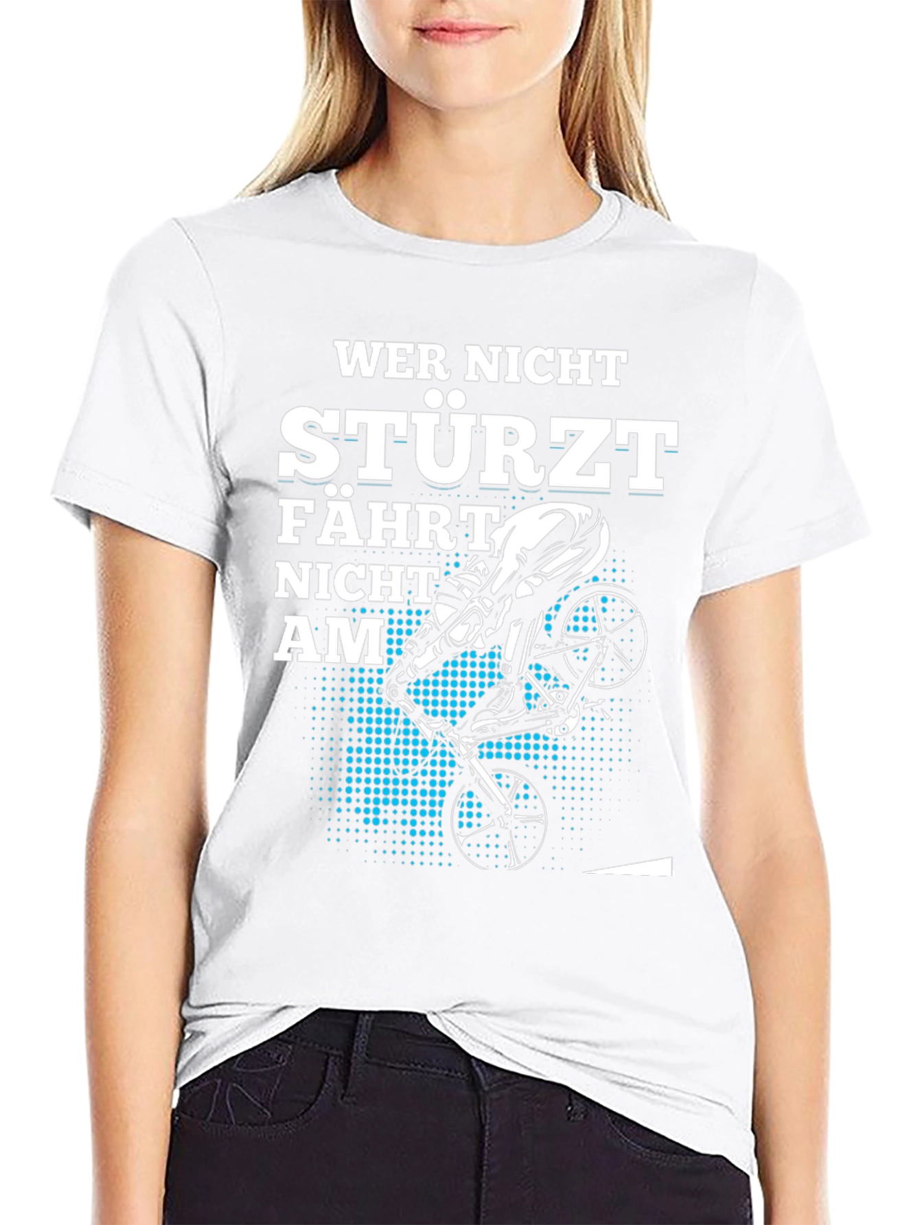 Wer Nicht Stürzt Fahrt Nicht AM T-Shirt