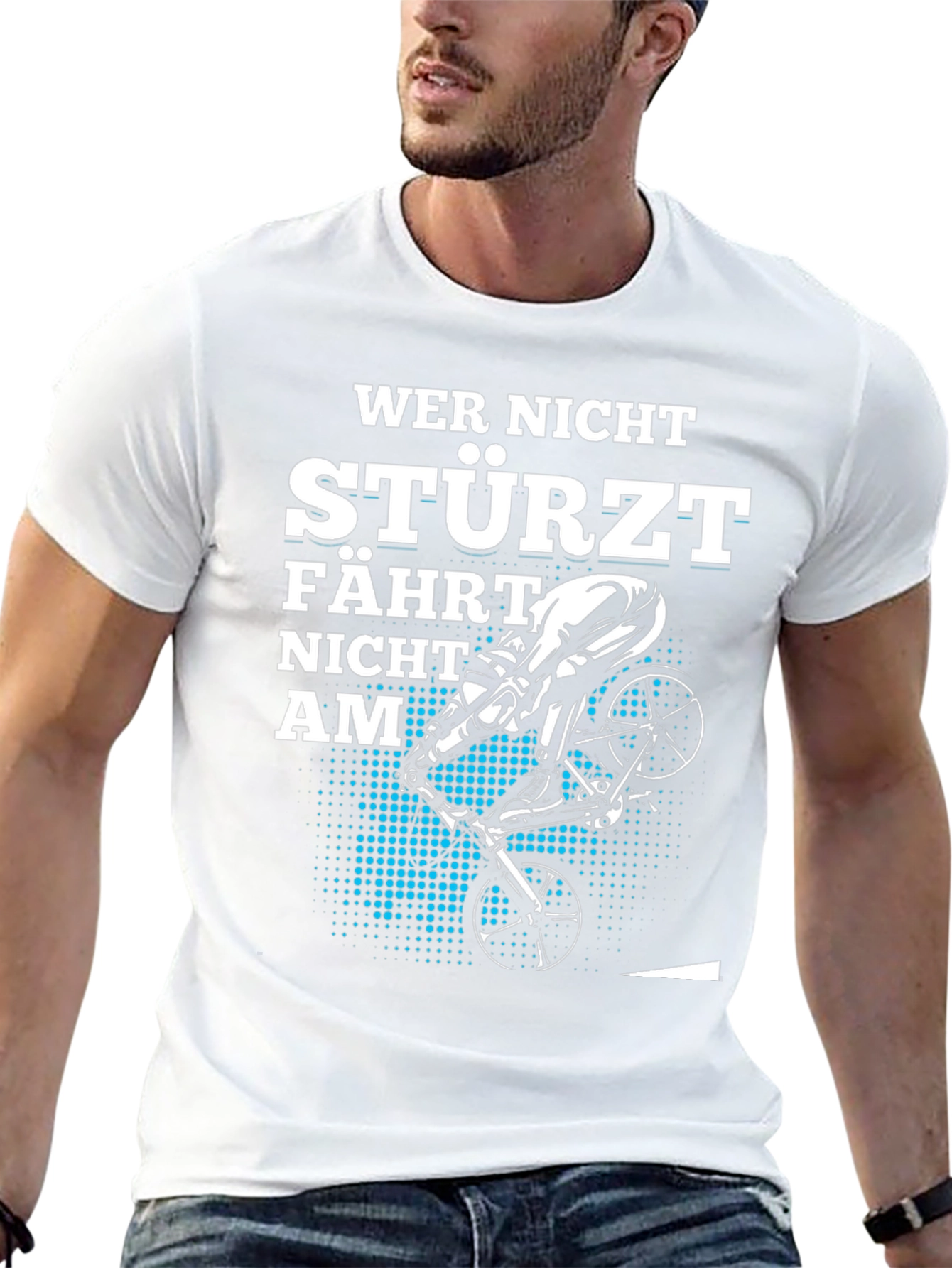 Wer Nicht Stürzt Fahrt Nicht AM T-Shirt