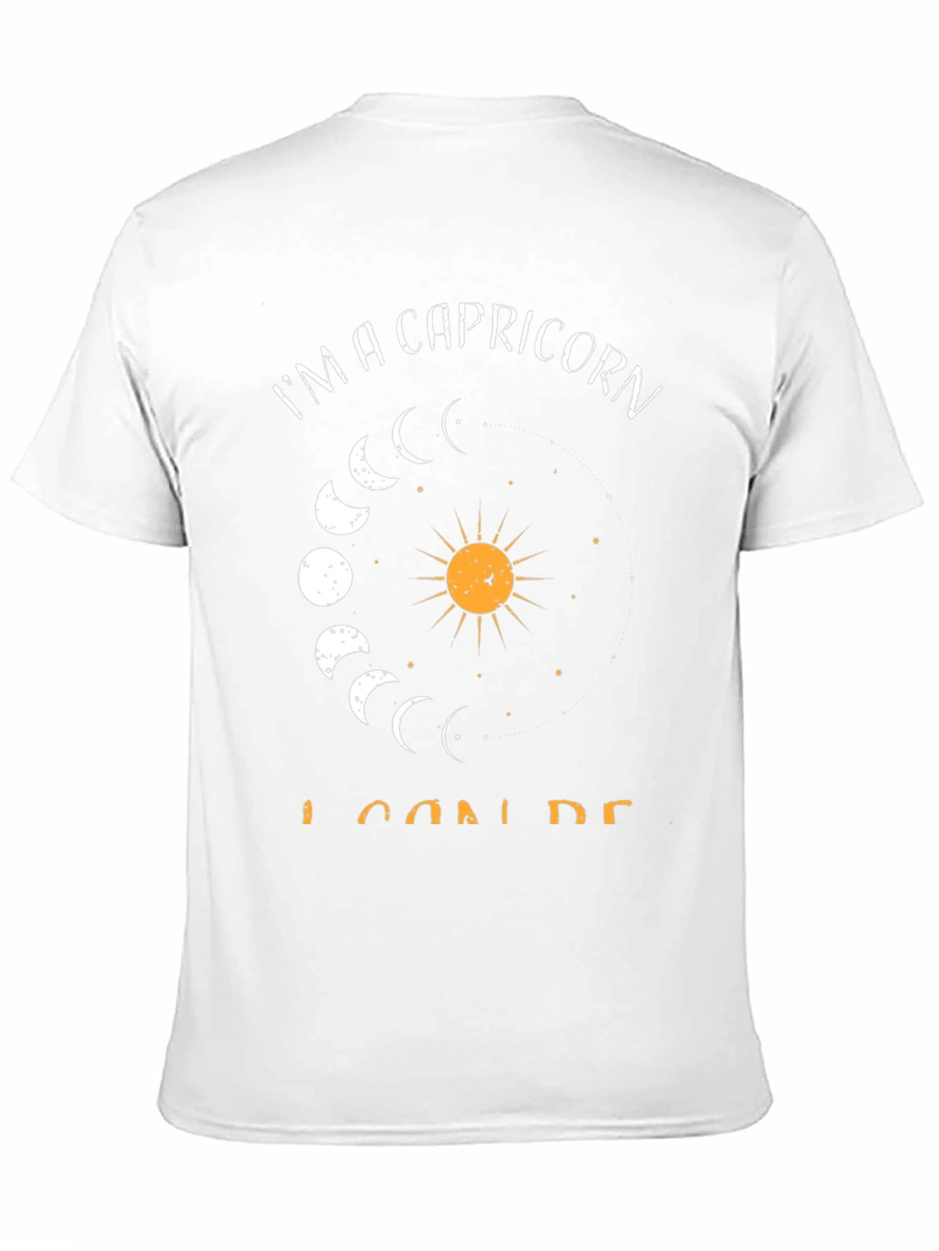 Capricorn Zodiac Graphic Tee - Black