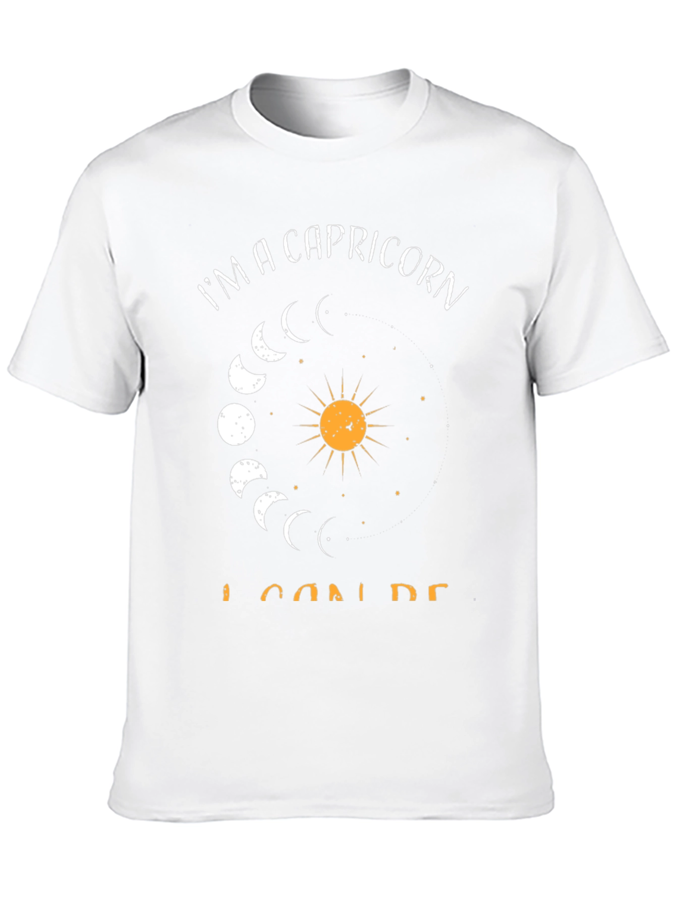 Capricorn Zodiac Graphic Tee - Black