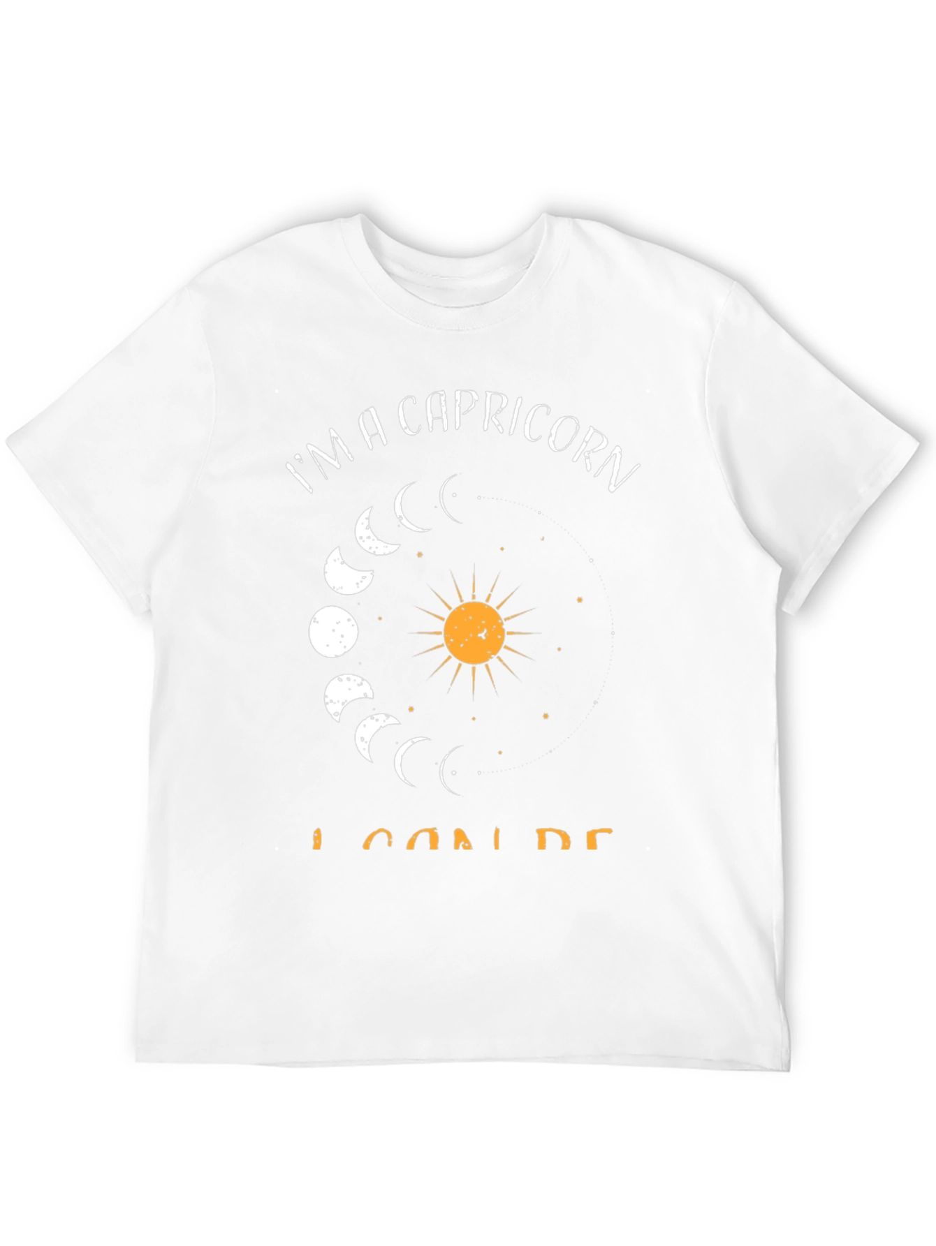 Capricorn Zodiac Graphic Tee - Black