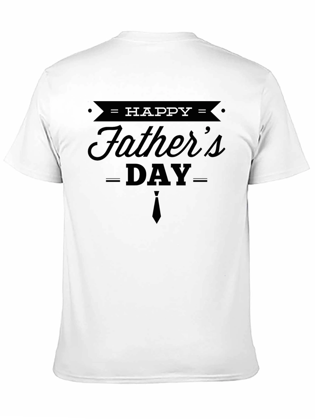 Happy Fathers Day Graphic Tee - Black