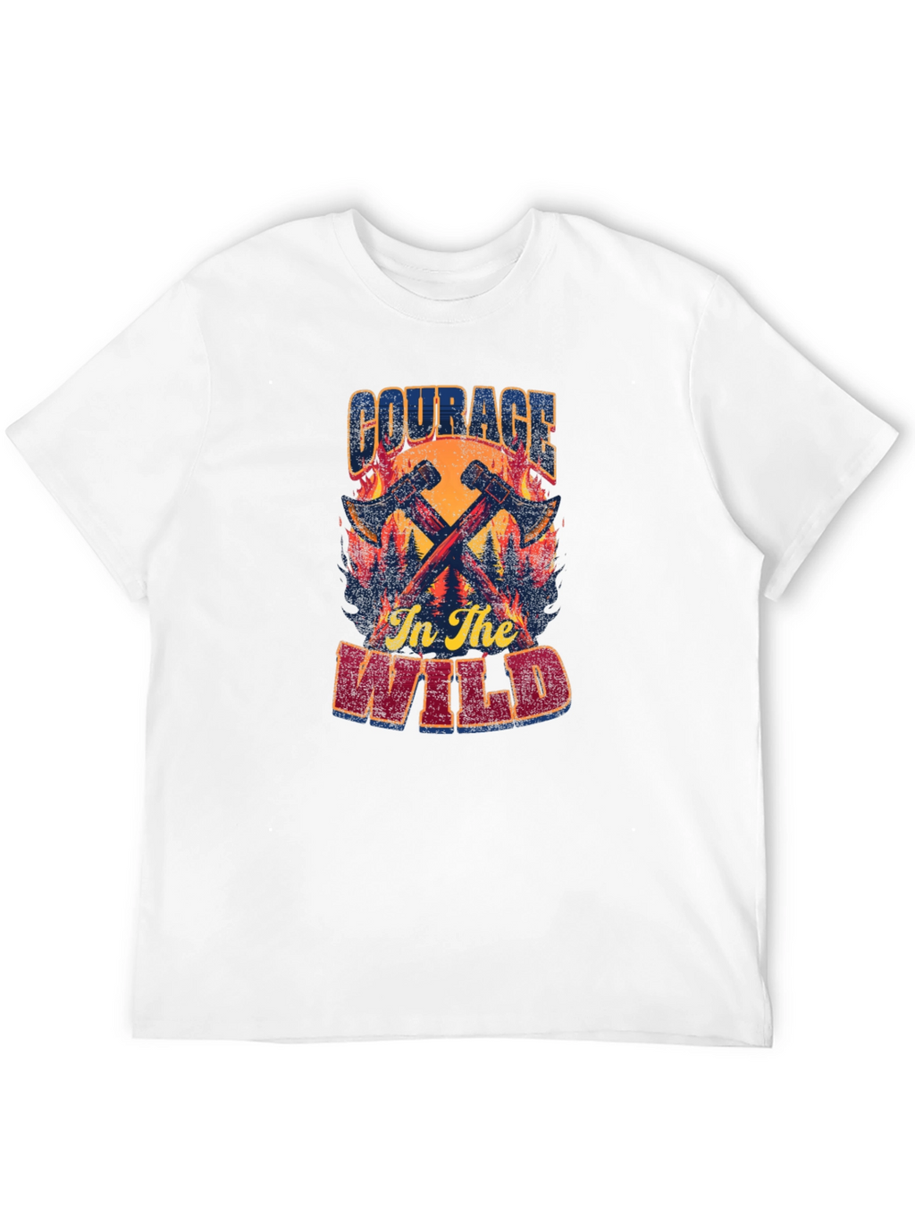 Courage in the Wild Graphic T-Shirt - Black