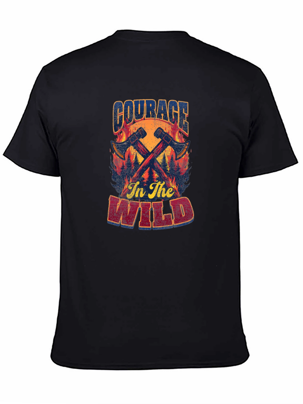 Courage in the Wild Graphic T-Shirt - Black