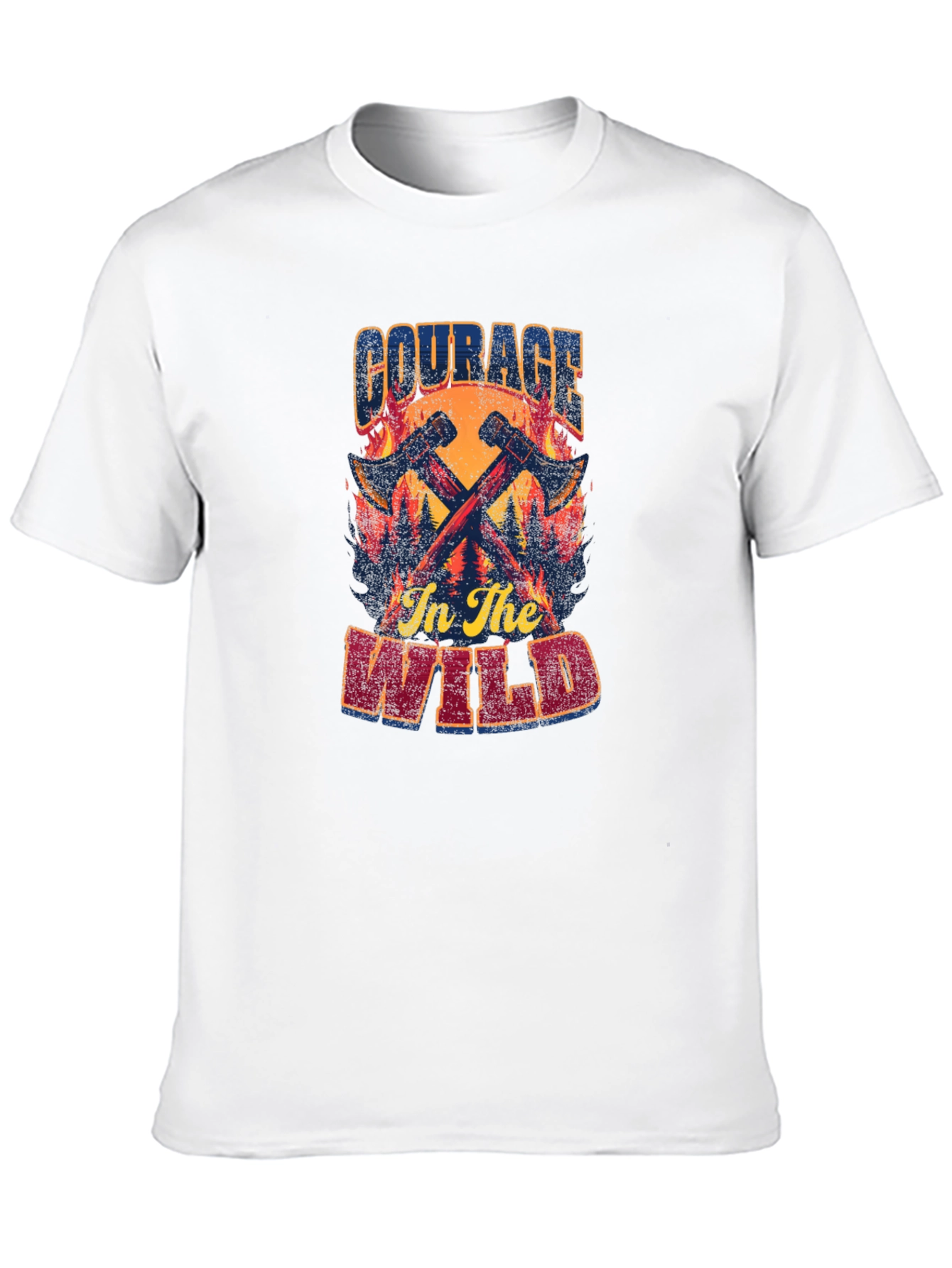 Courage in the Wild Graphic T-Shirt - Black