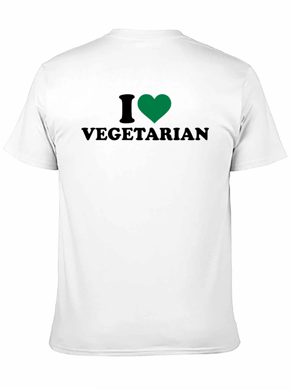 I Heart Vegetarian Black T-Shirt