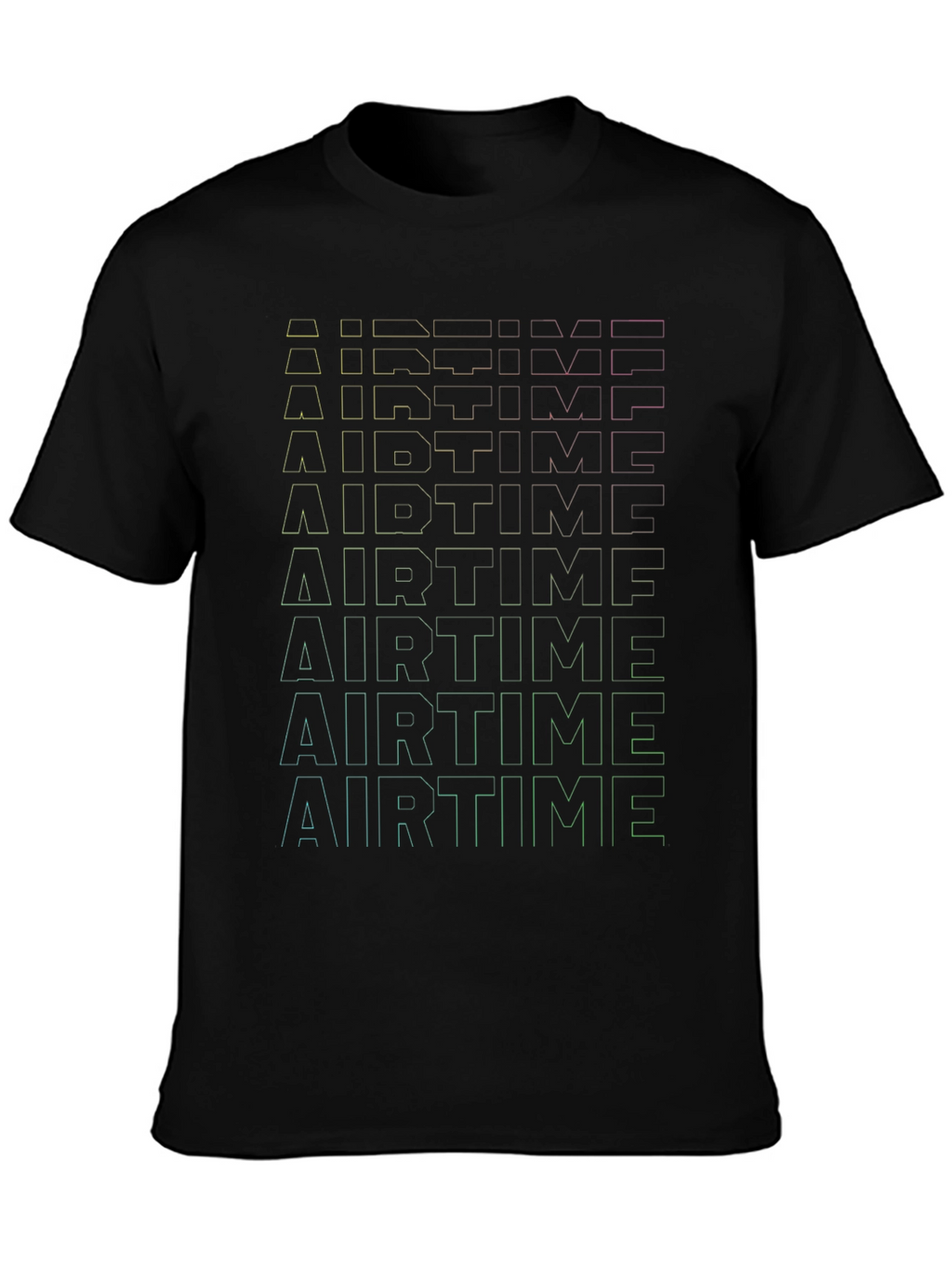 Airtime Graphic Print Black T-Shirt