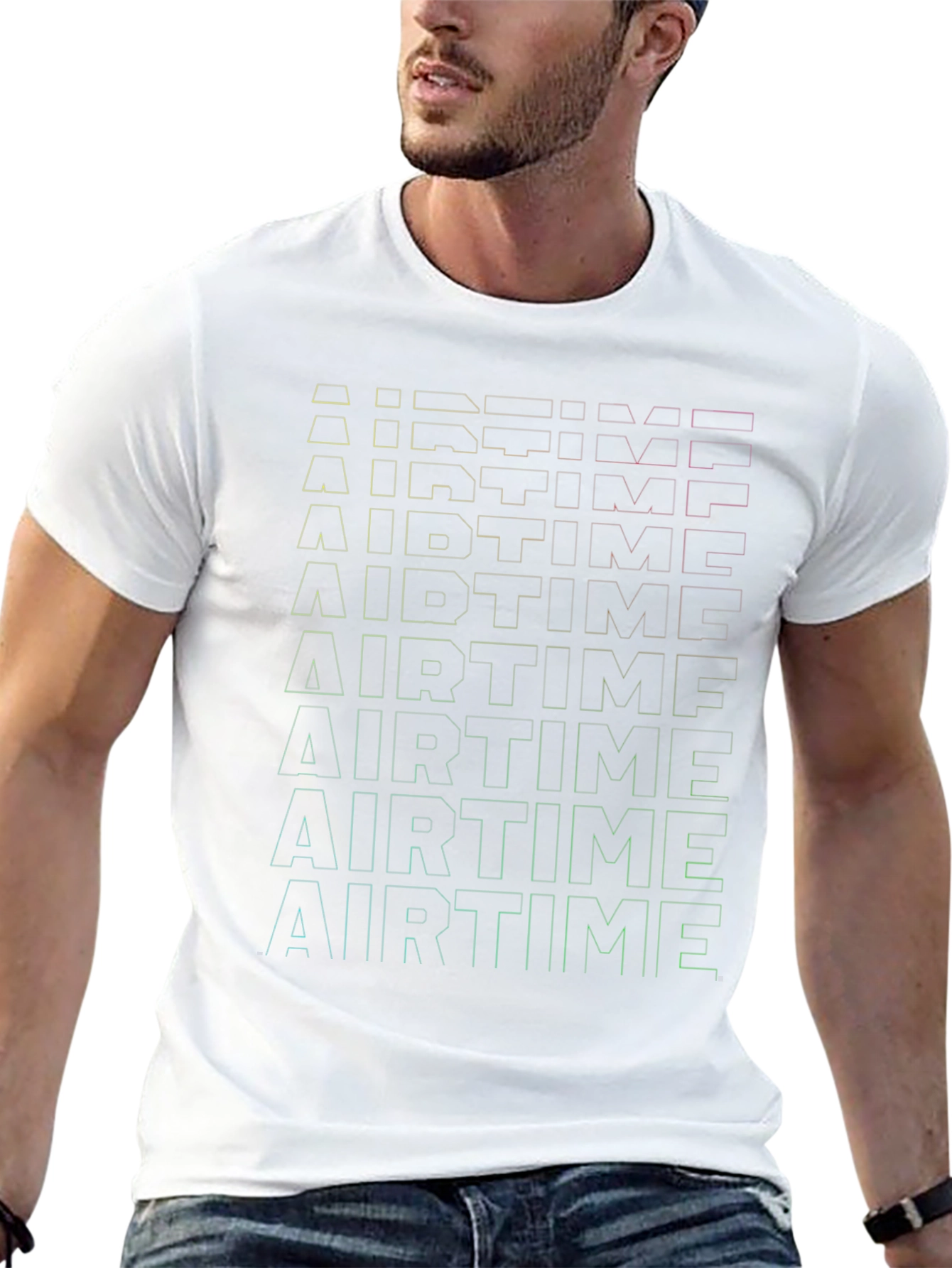 Airtime Graphic Print Black T-Shirt