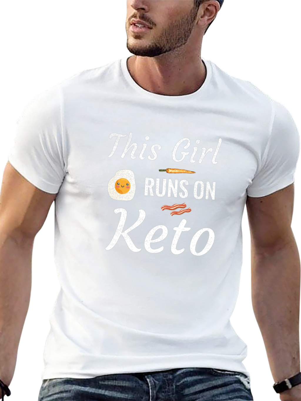 Keto Diet T-Shirt - Runs on Keto Graphic Tee