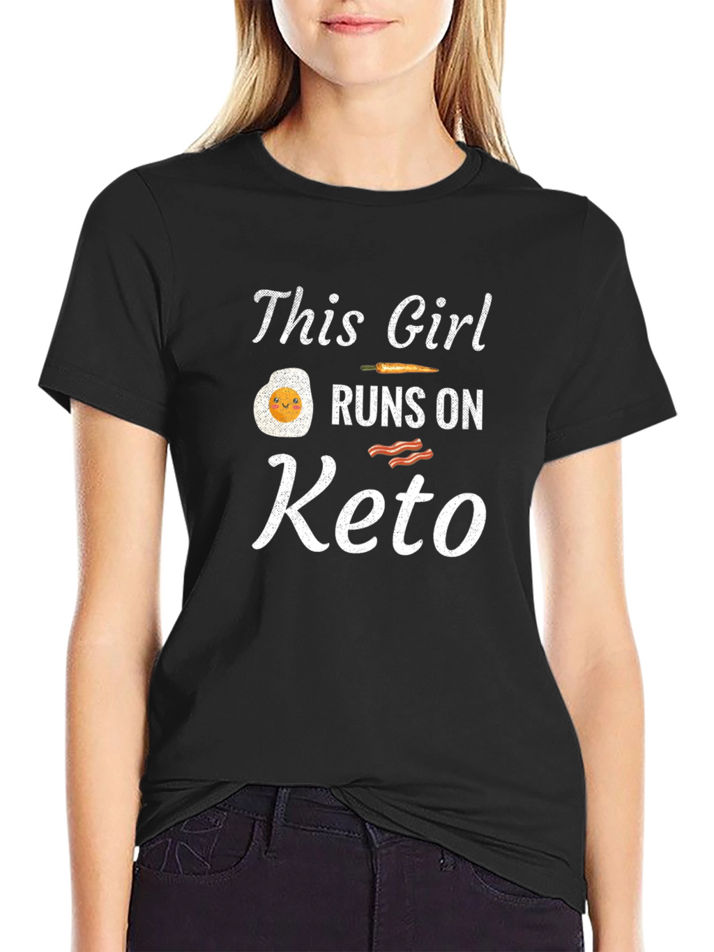 Keto Diet T-Shirt - Runs on Keto Graphic Tee