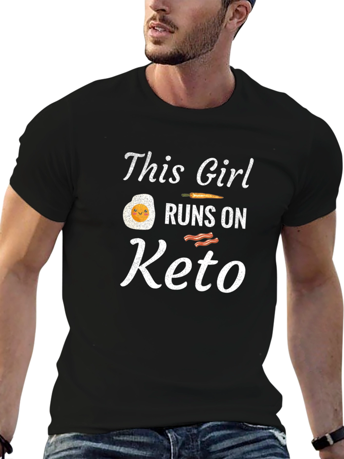 Keto Diet T-Shirt - Runs on Keto Graphic Tee