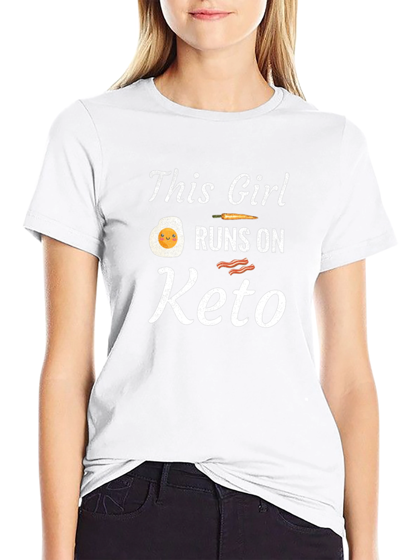 Keto Diet T-Shirt - Runs on Keto Graphic Tee