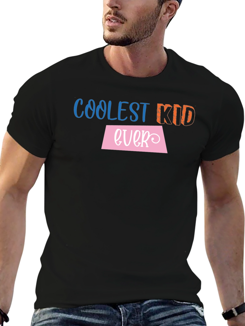 Coolest Kid Ever Black Graphic Tee