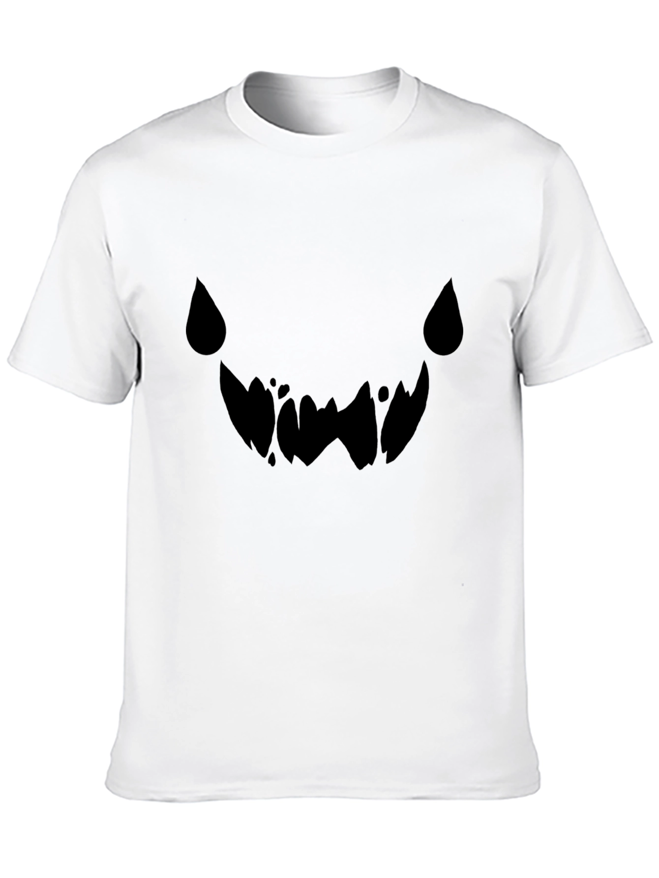 Spooky Grin Black Tee - Halloween Graphic T-Shirt