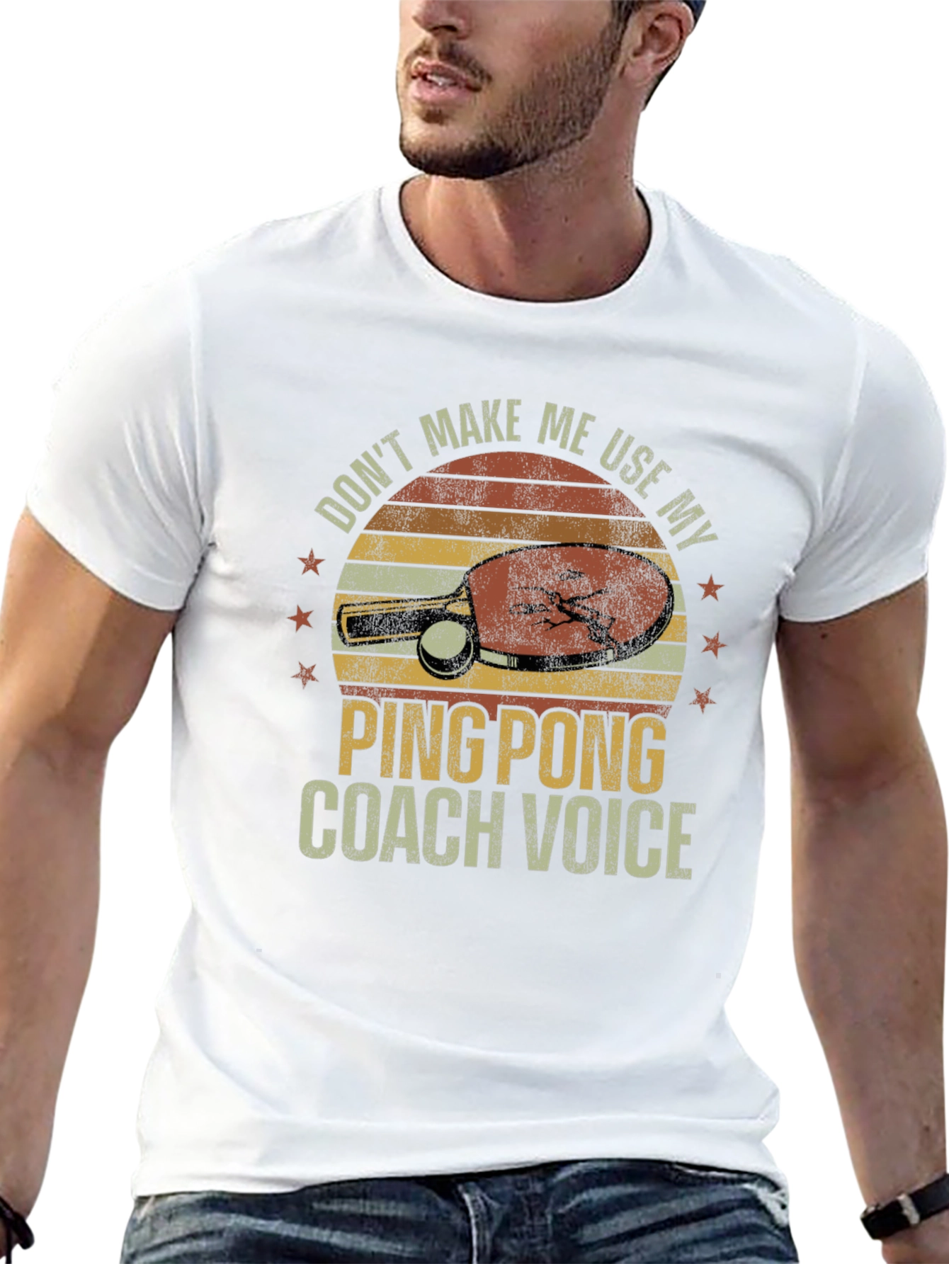 Ping Pong Coach T-Shirt - Funny Retro Design