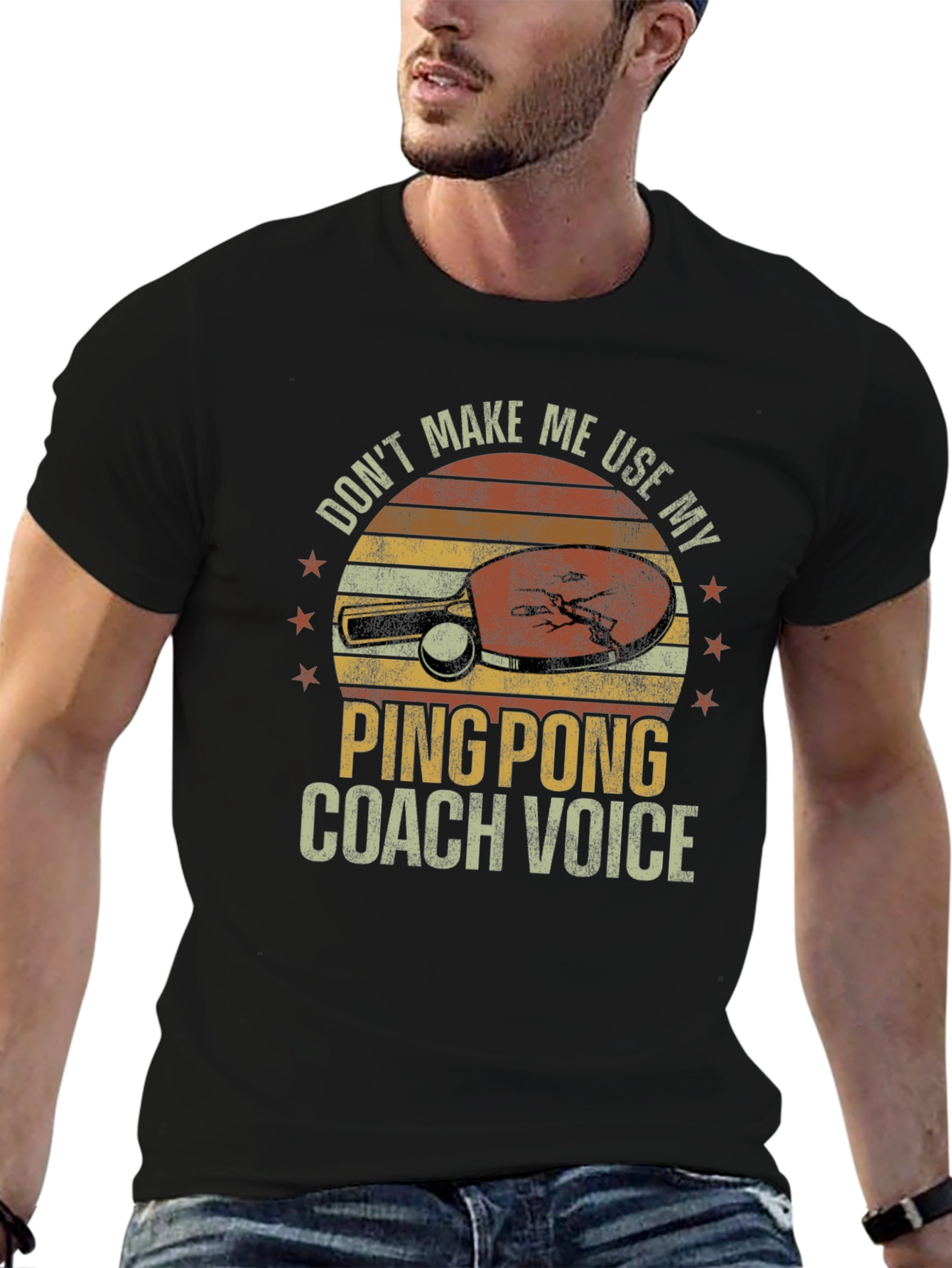 Ping Pong Coach T-Shirt - Funny Retro Design