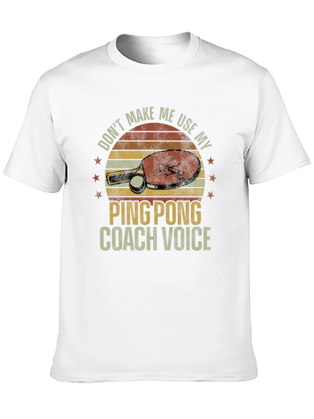 Ping Pong Coach T-Shirt - Funny Retro Design