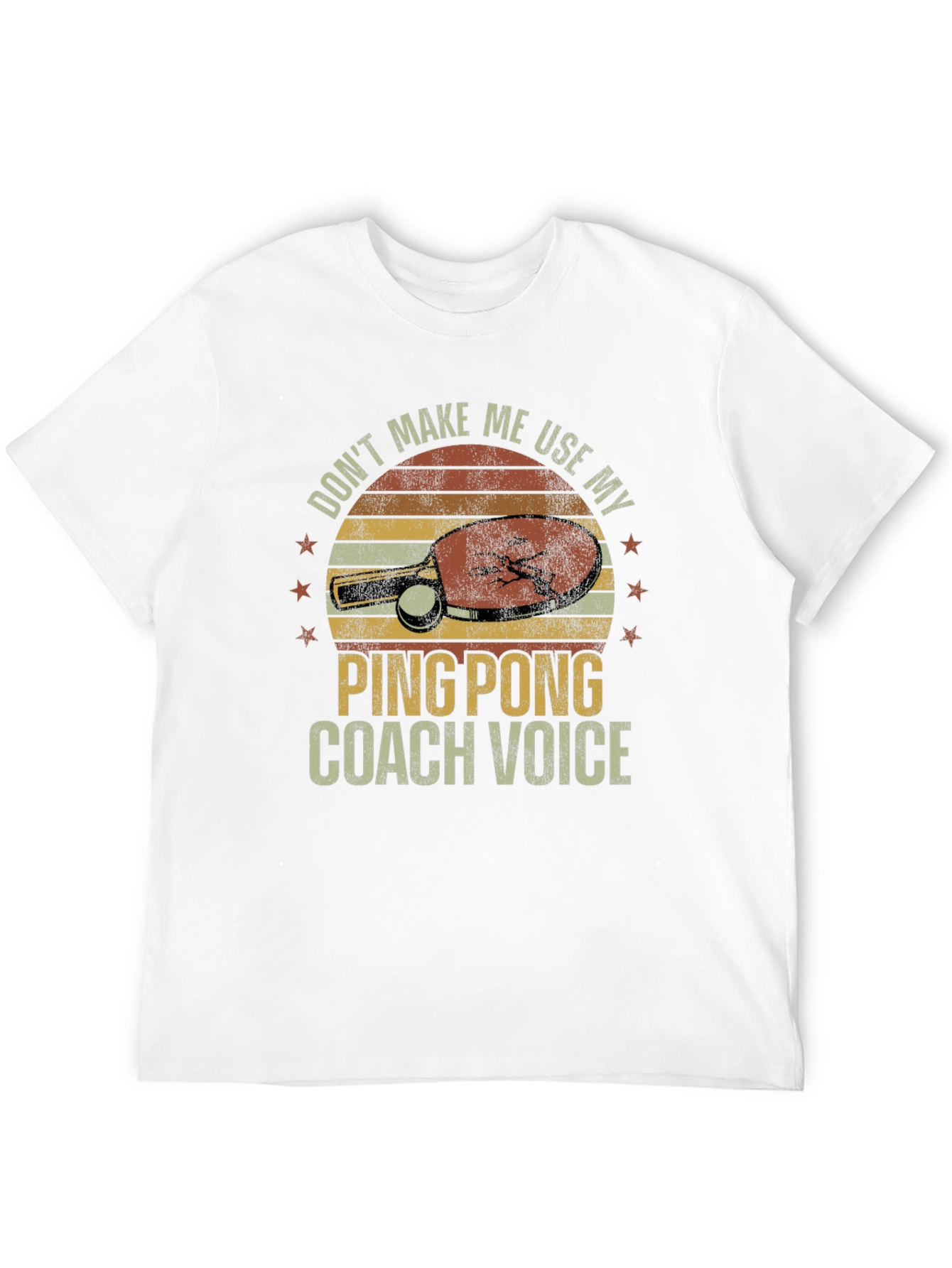 Ping Pong Coach T-Shirt - Funny Retro Design