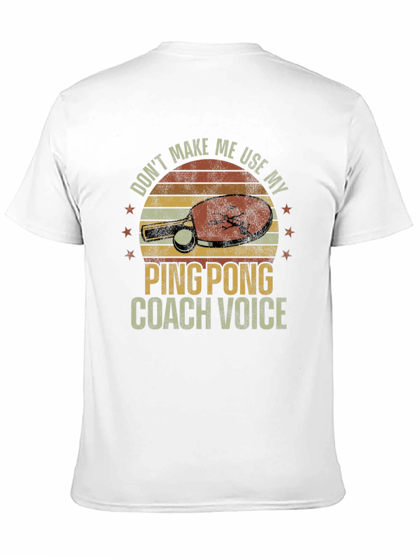 Ping Pong Coach T-Shirt - Funny Retro Design