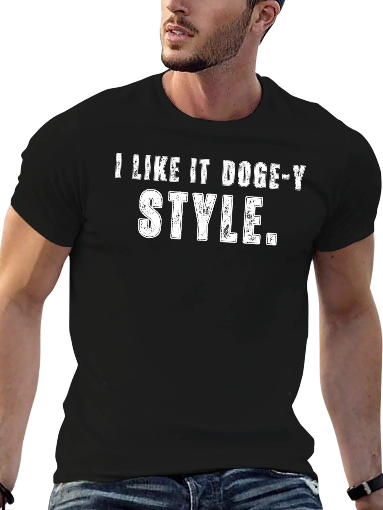 I Like It Doge-y Style Black T-Shirt