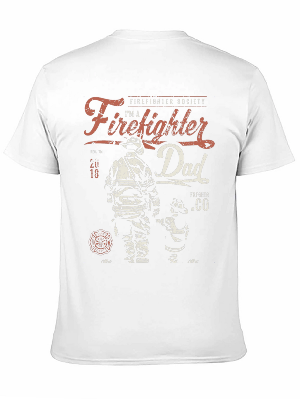 Firefighter Dad T-Shirt - Father & Child