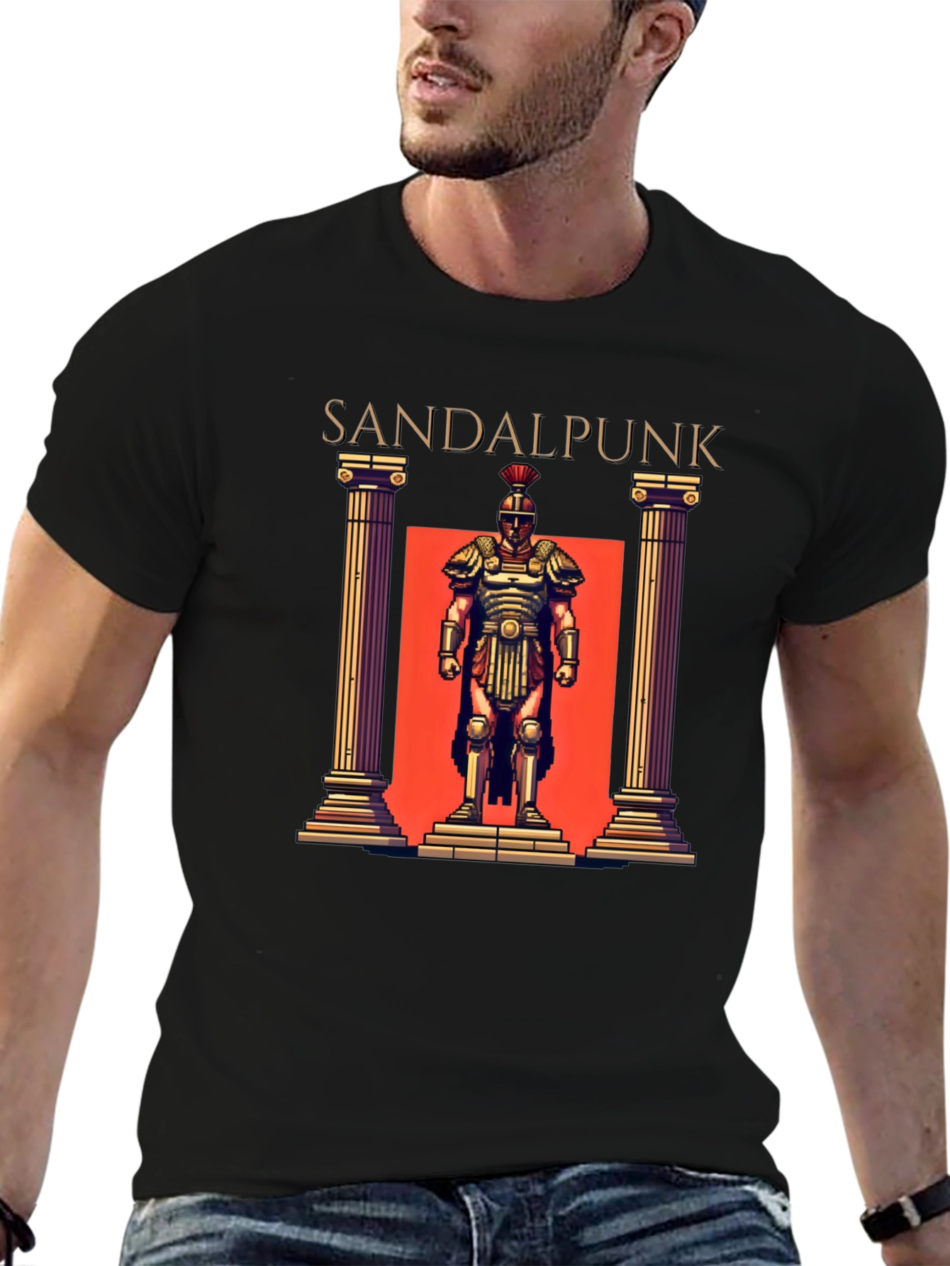 Sandpunk T-Shirt - Roman Gladiator Graphic Tee