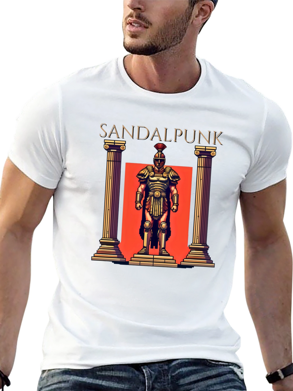 Sandpunk T-Shirt - Roman Gladiator Graphic Tee
