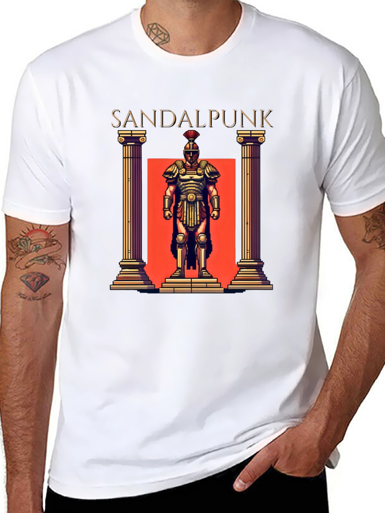 Sandpunk T-Shirt - Roman Gladiator Graphic Tee