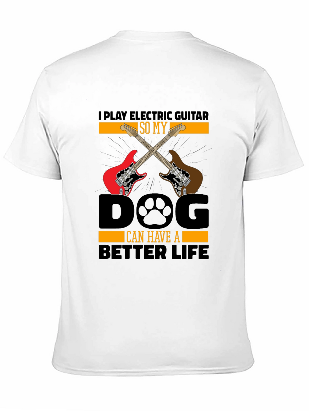 Electric Guitar Dog Lover T-Shirt
