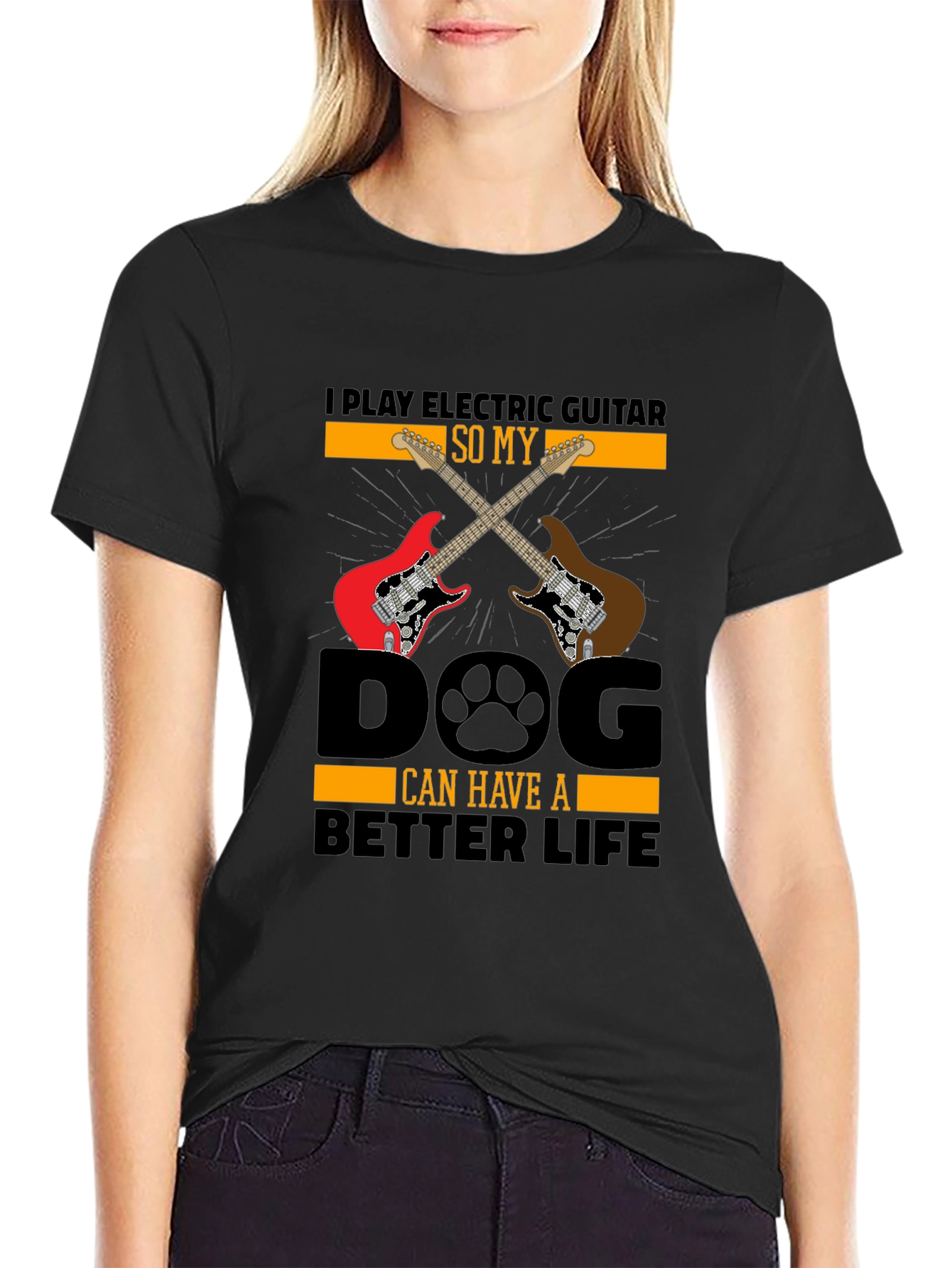 Electric Guitar Dog Lover T-Shirt