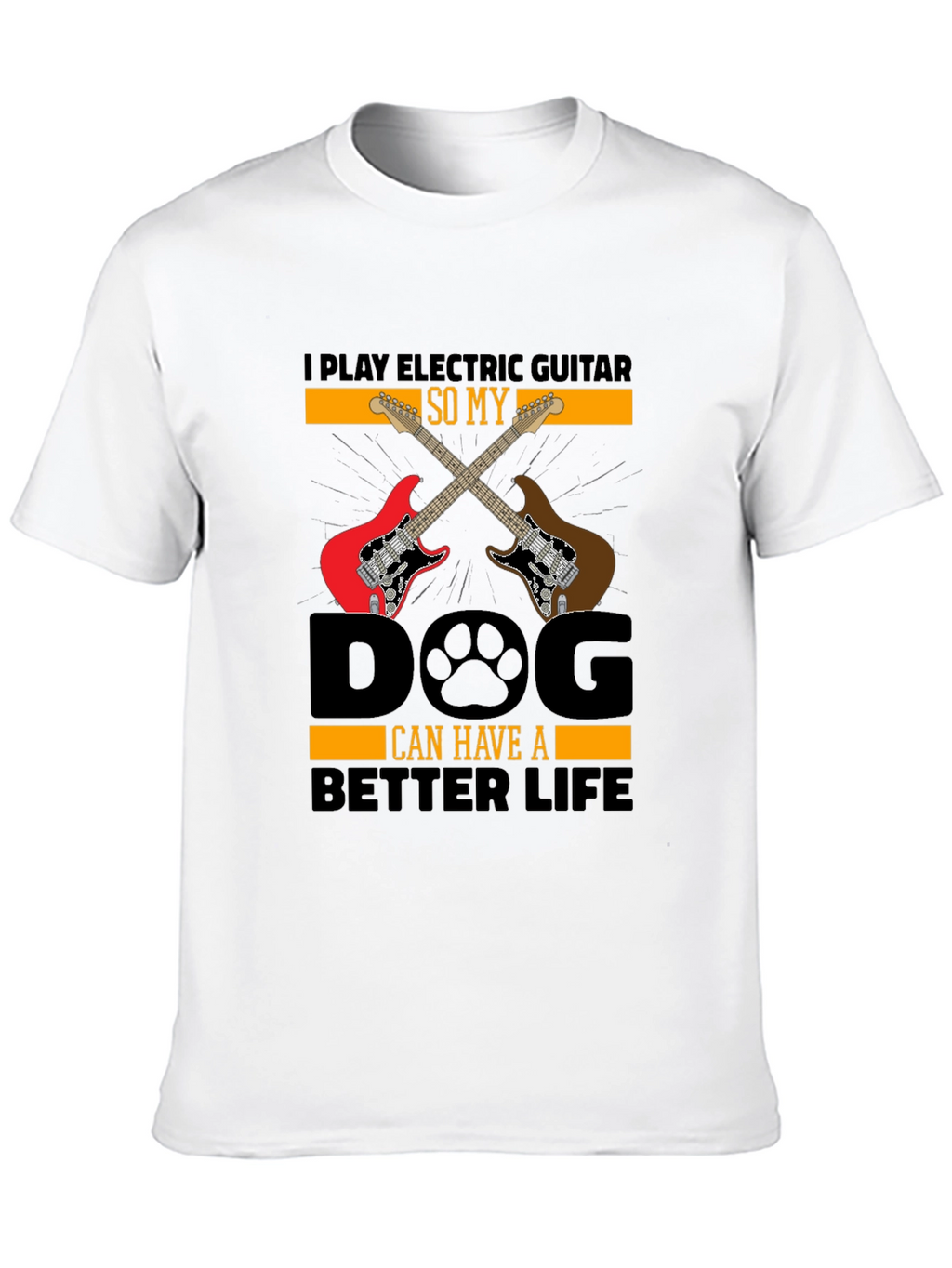 Electric Guitar Dog Lover T-Shirt