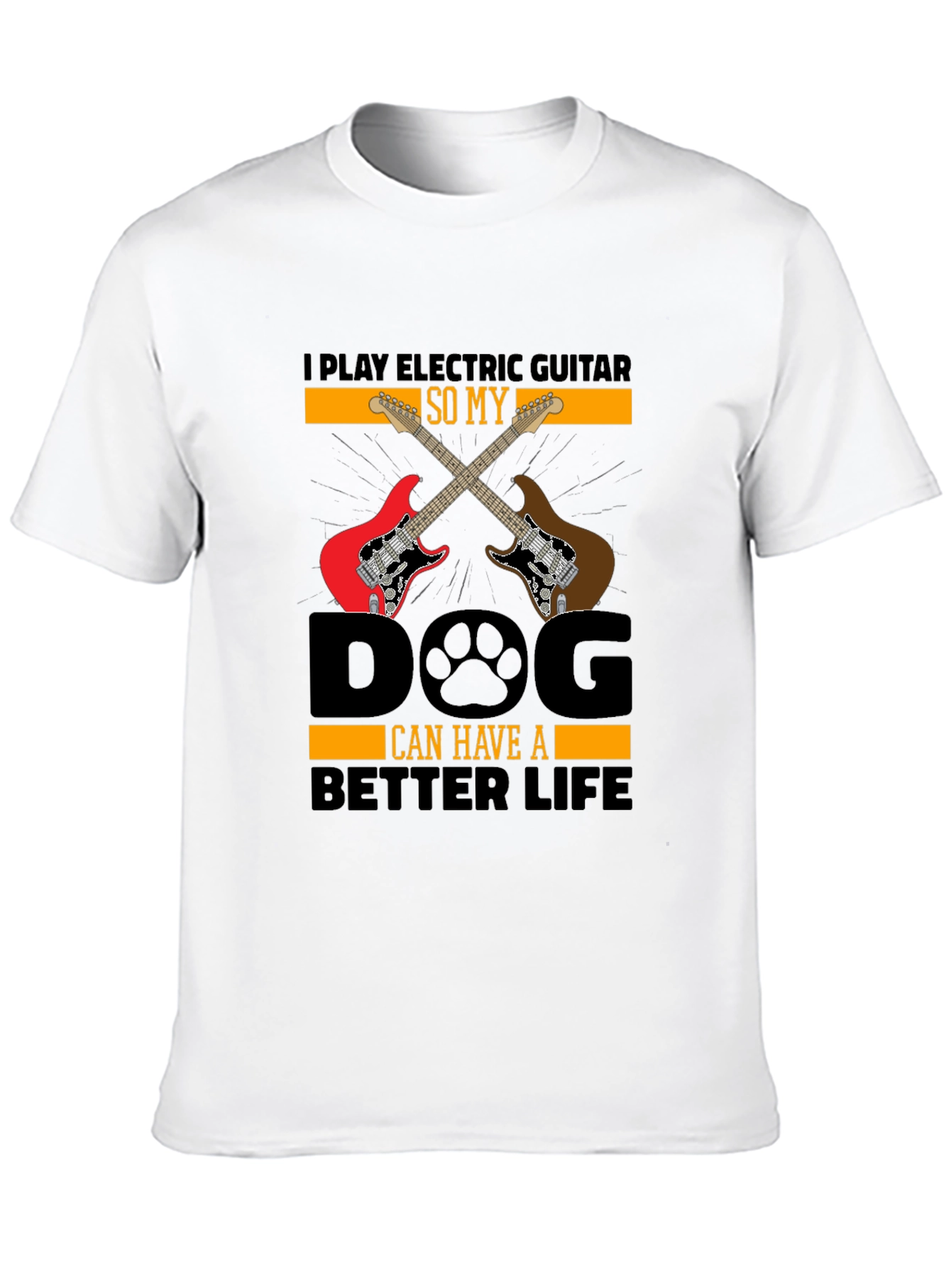 Electric Guitar Dog Lover T-Shirt