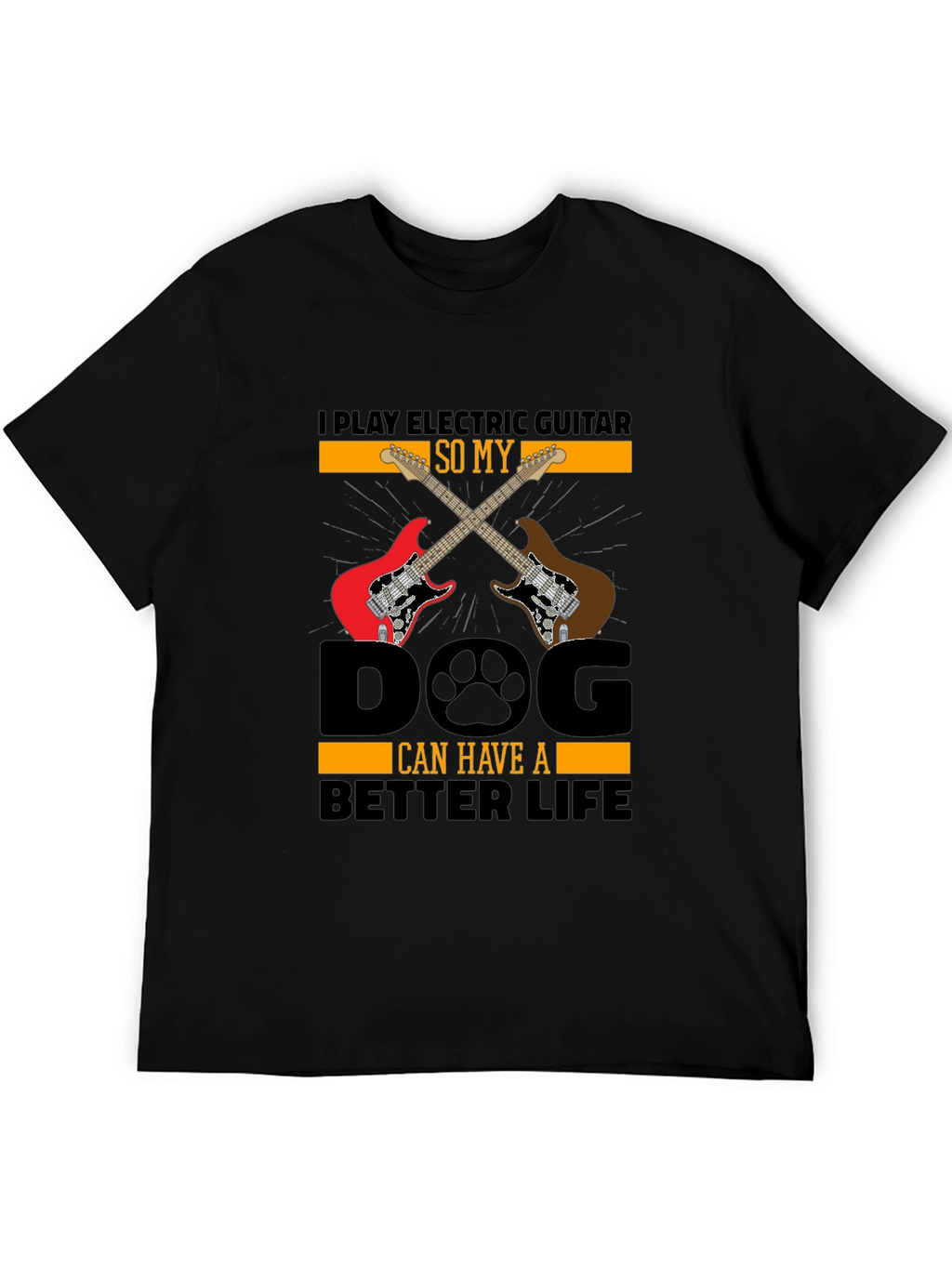 Electric Guitar Dog Lover T-Shirt