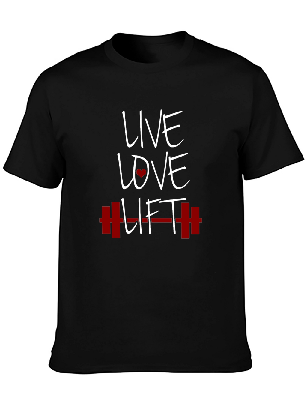 Live Love Lift Graphic Tee - Black Gym T-Shirt