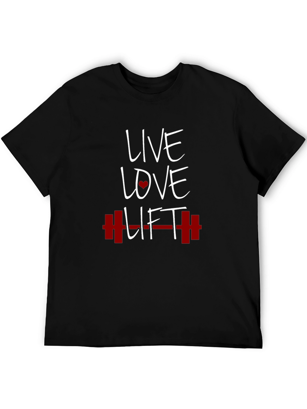 Live Love Lift Graphic Tee - Black Gym T-Shirt