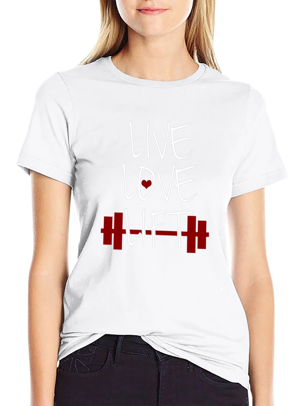 Live Love Lift Graphic Tee - Black Gym T-Shirt