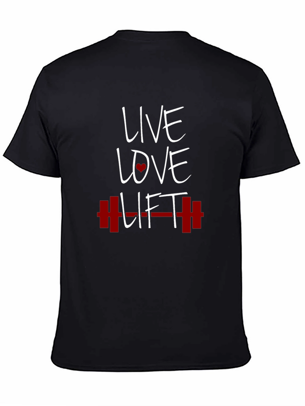 Live Love Lift Graphic Tee - Black Gym T-Shirt