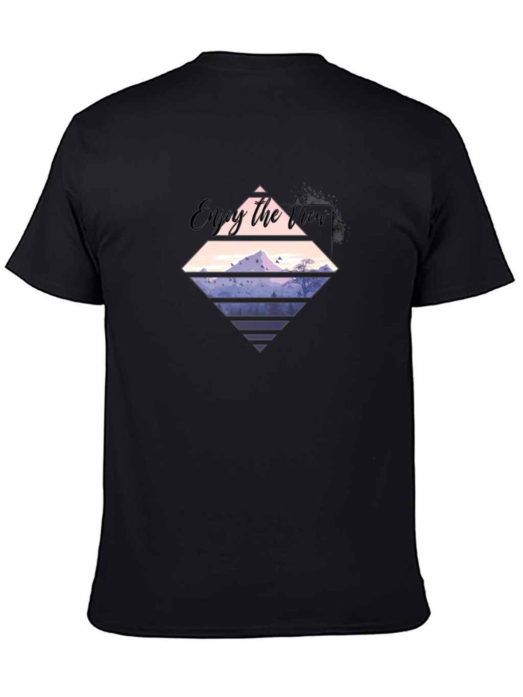 Enjoy the View Graphic Tee - Mens Black T-Shirt