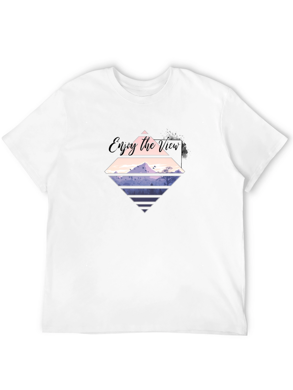 Enjoy the View Graphic Tee - Mens Black T-Shirt