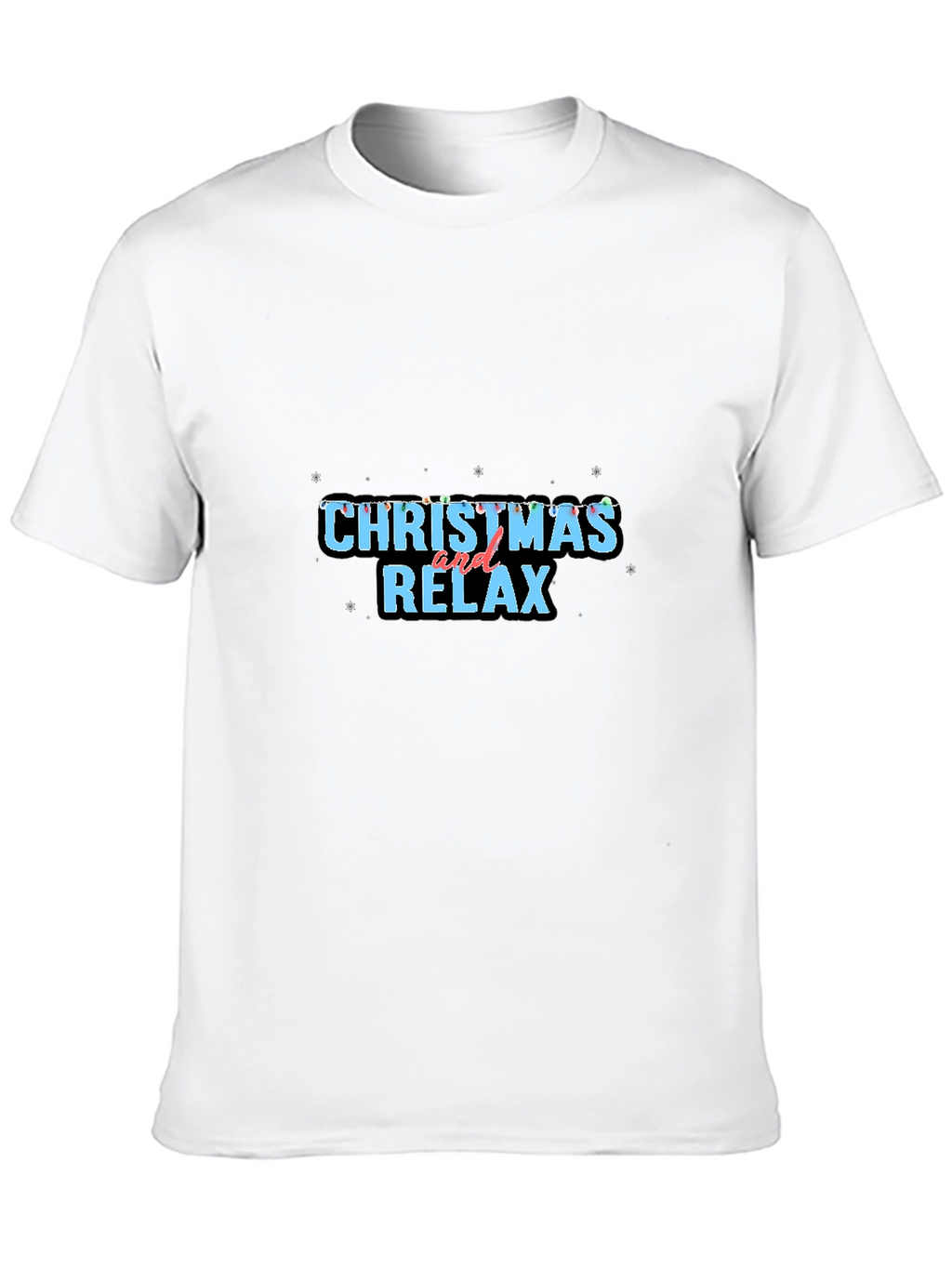 Christmas and Relax Black Tee
