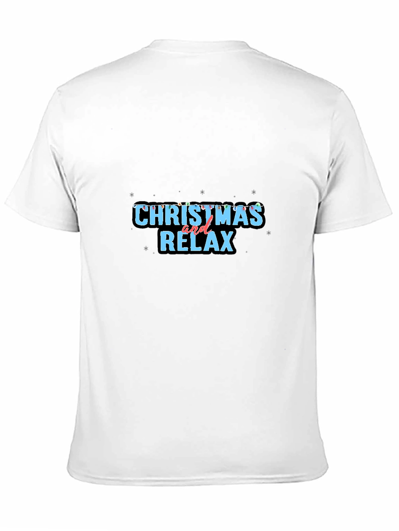 Christmas and Relax Black Tee