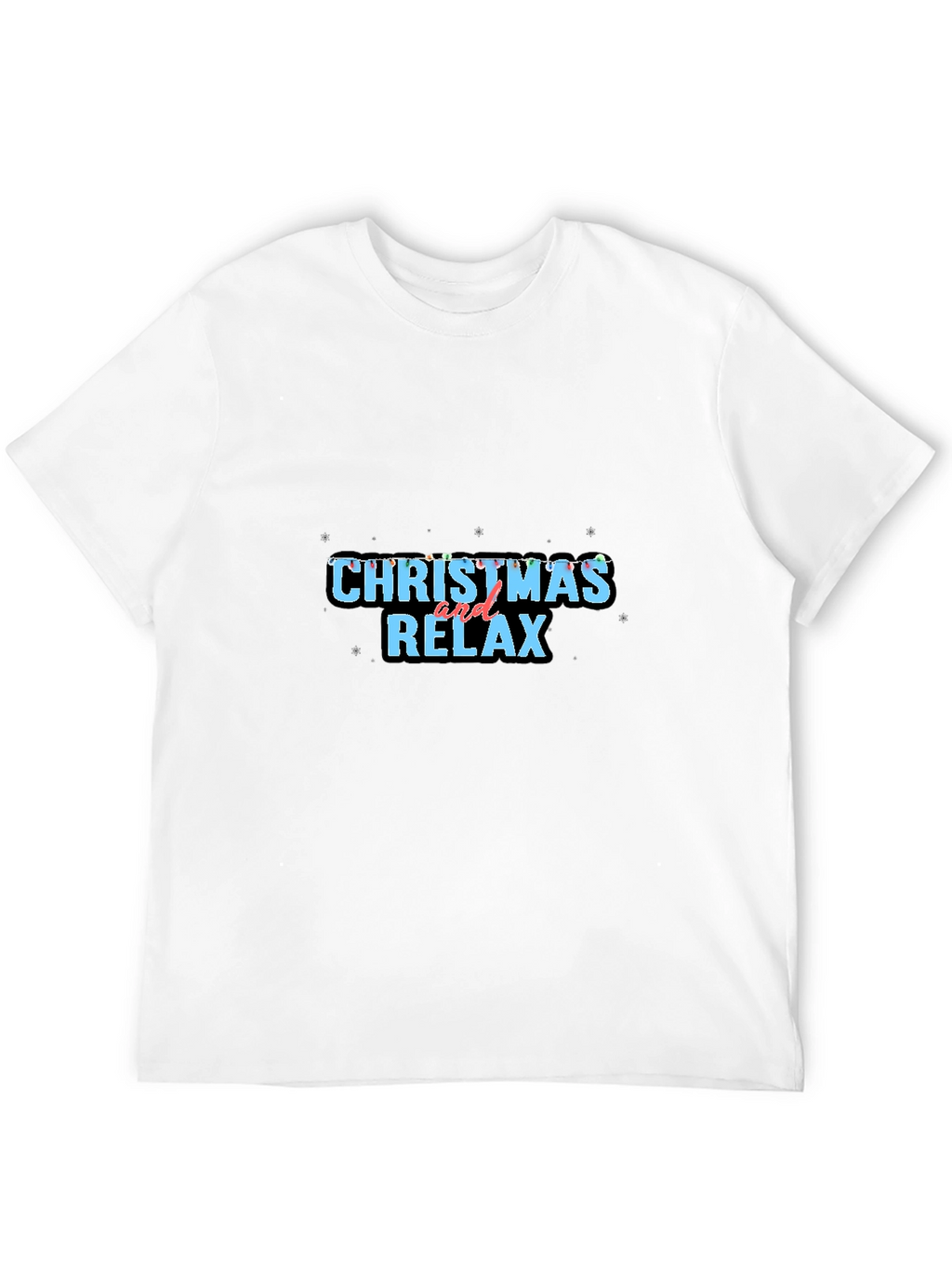Christmas and Relax Black Tee