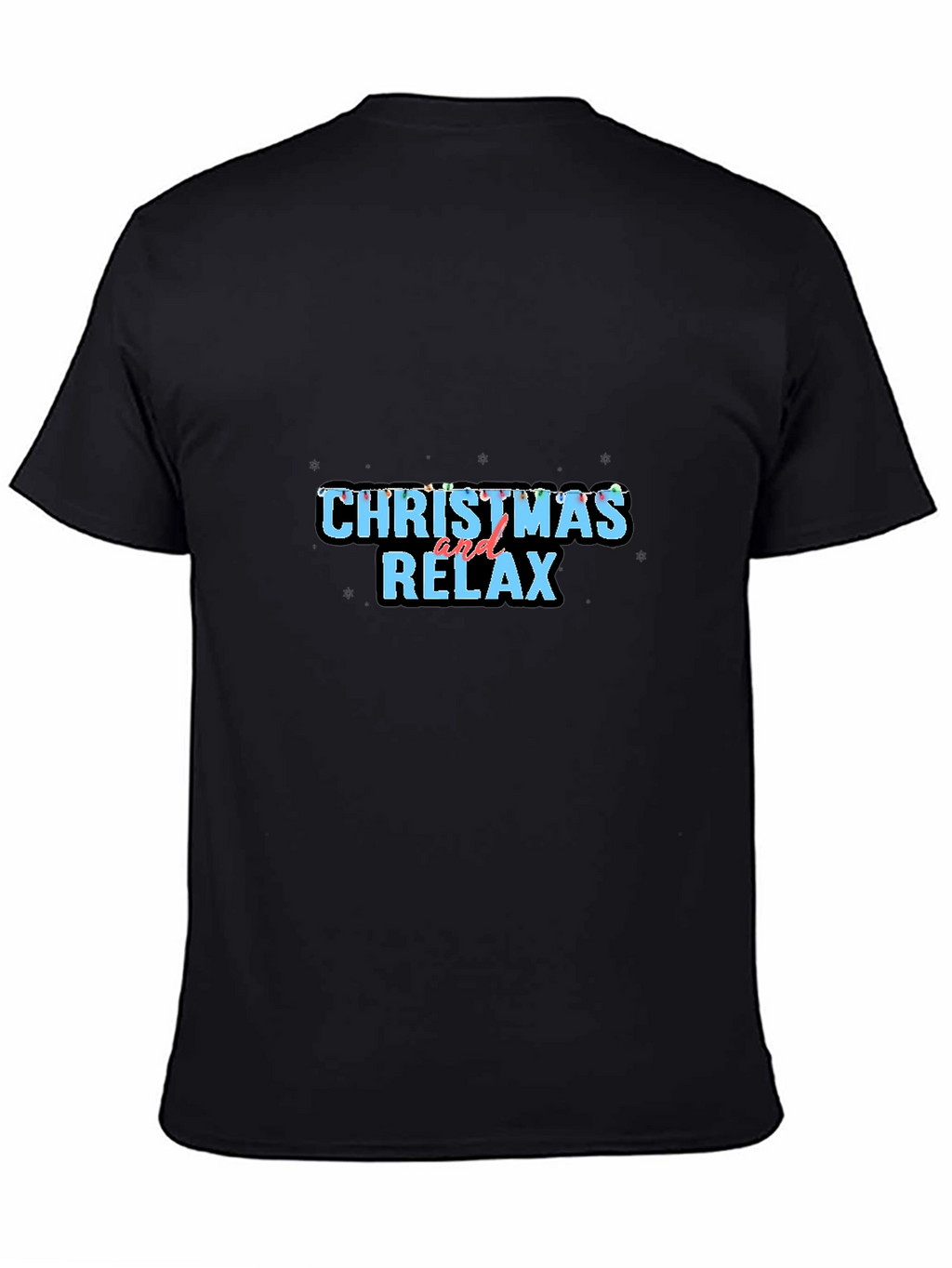 Christmas and Relax Black Tee