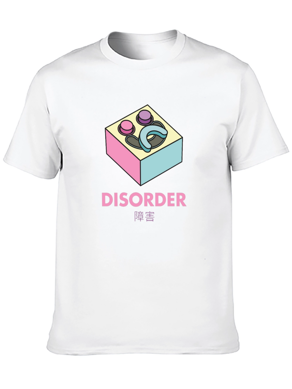 Disorder Graphic Print Black T-Shirt