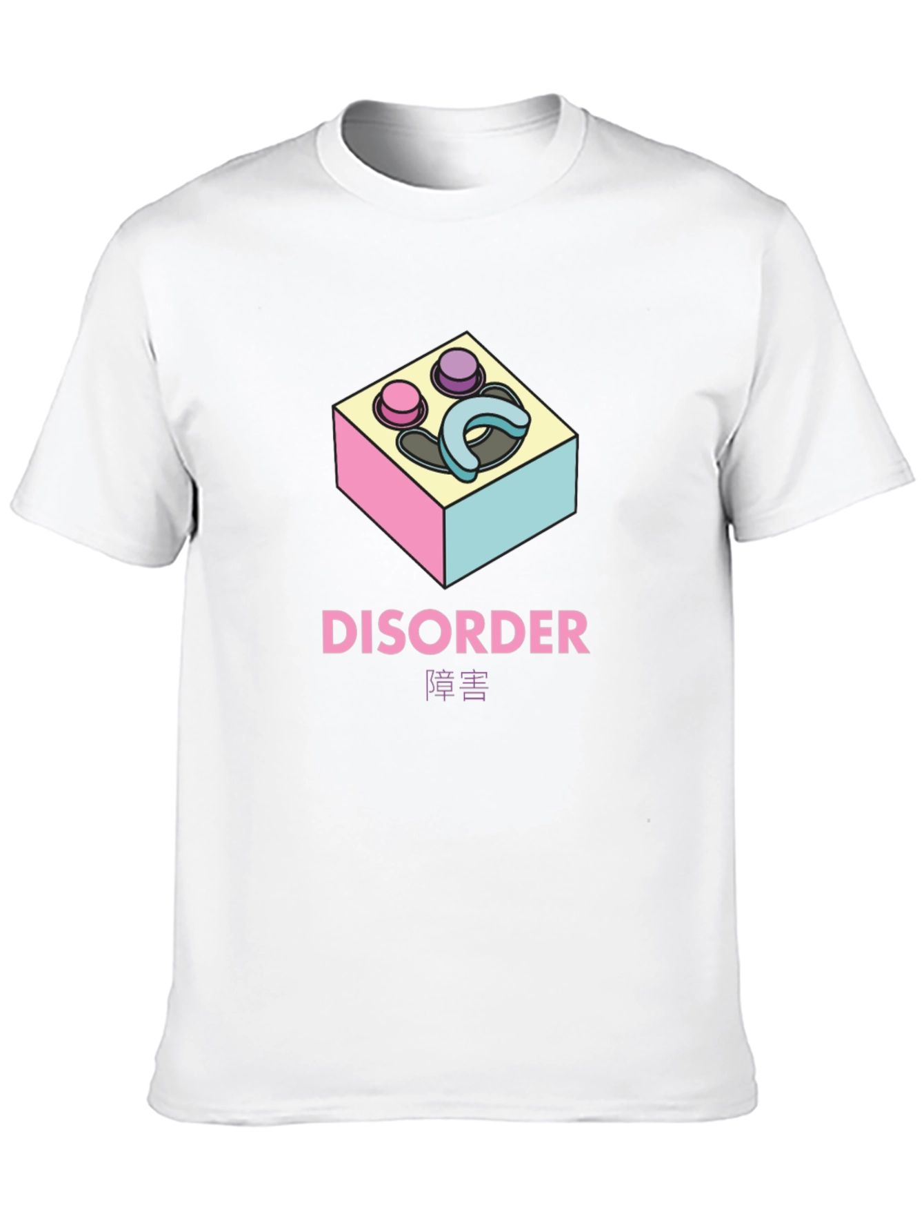 Disorder Graphic Print Black T-Shirt