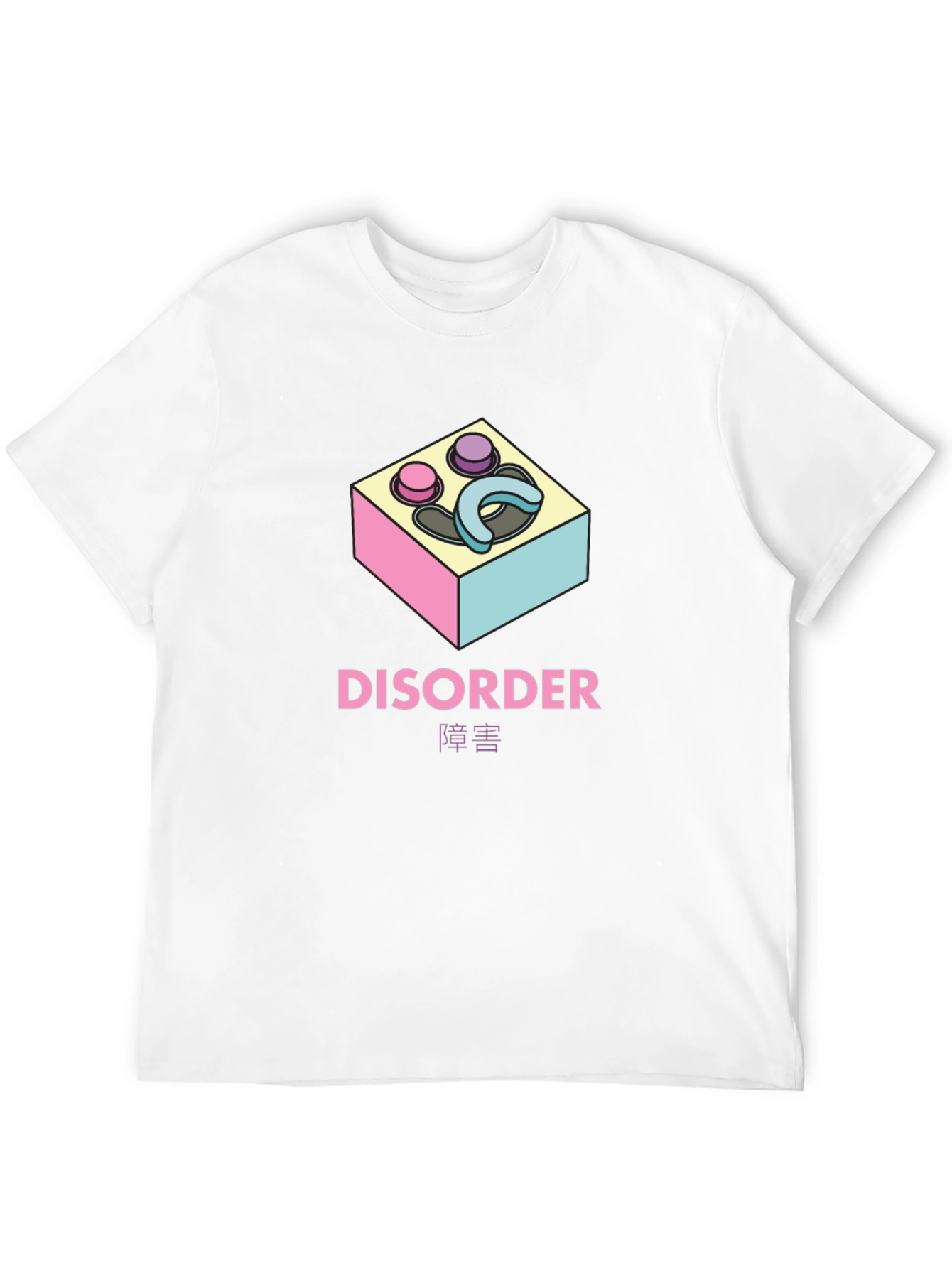 Disorder Graphic Print Black T-Shirt