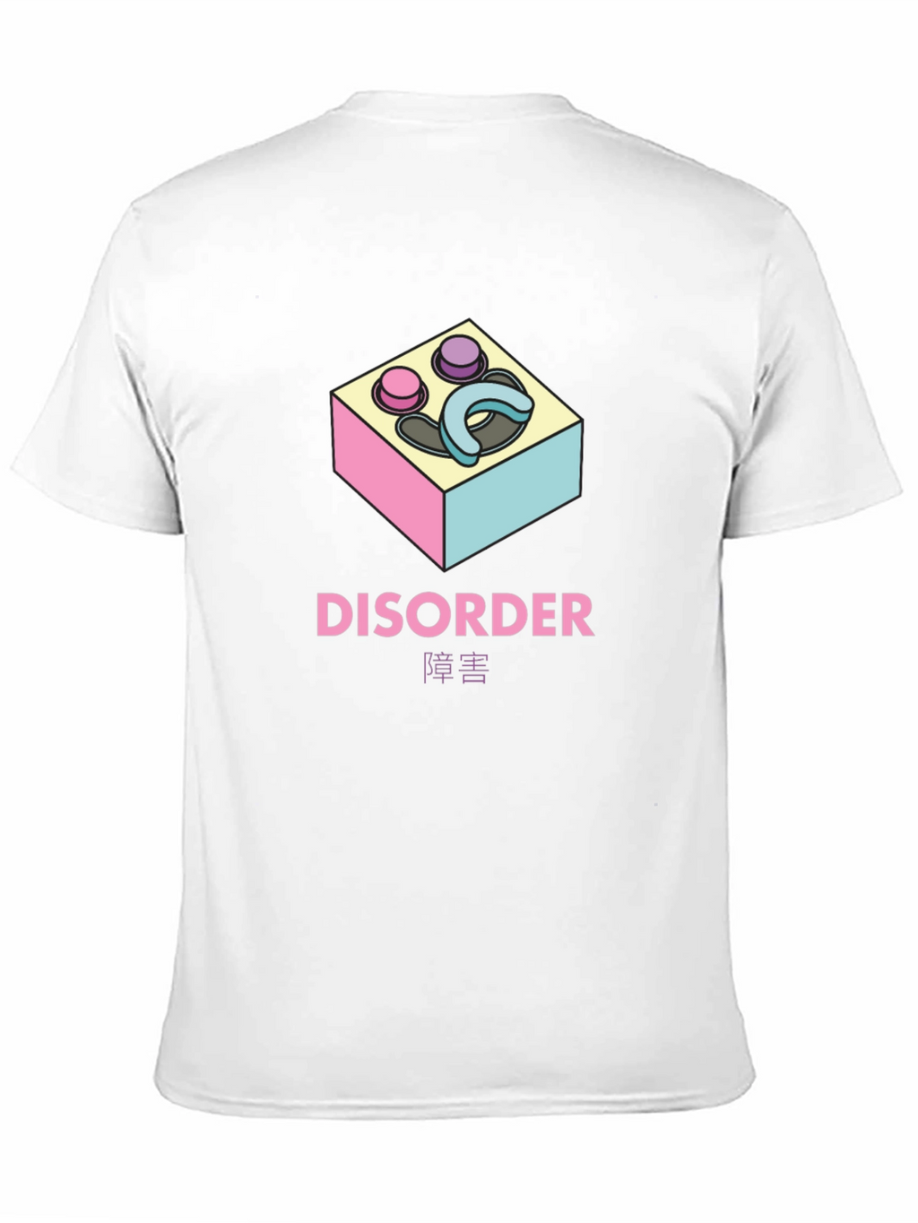 Disorder Graphic Print Black T-Shirt