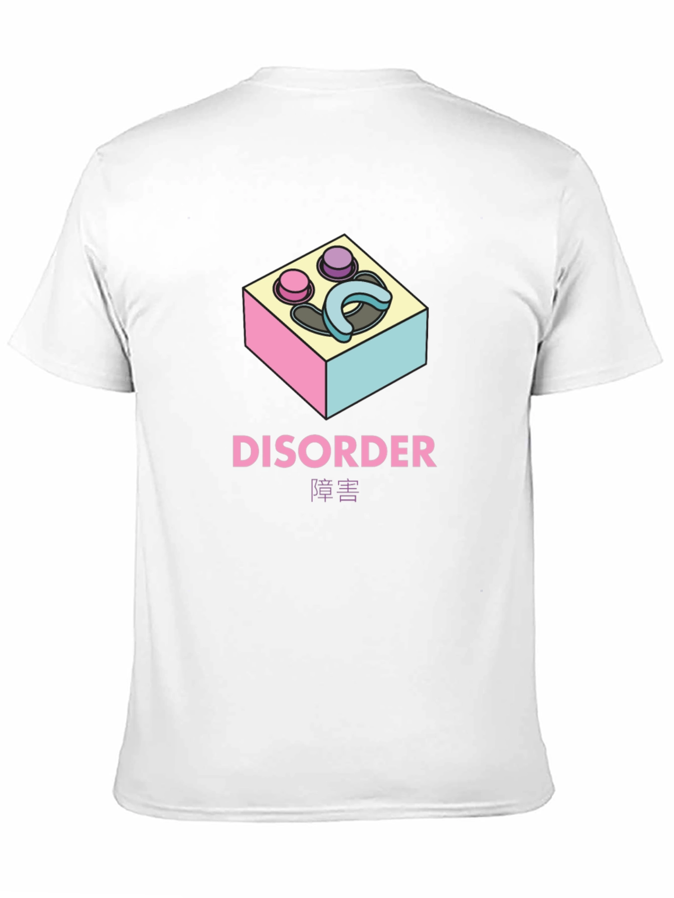 Disorder Graphic Print Black T-Shirt