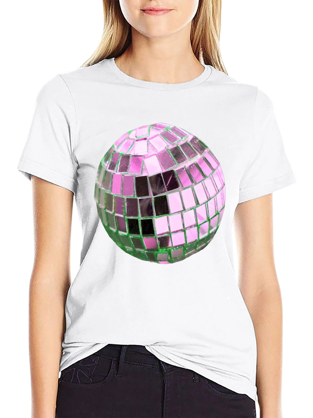 Disco Ball Graphic Tee - Party Ready Style